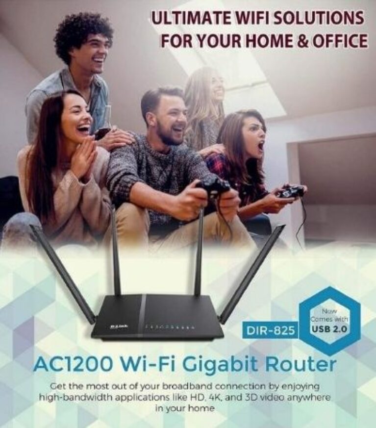 D-Link DIR-825 AC 1200 Wi-Fi Dual-Band Gigabit Router