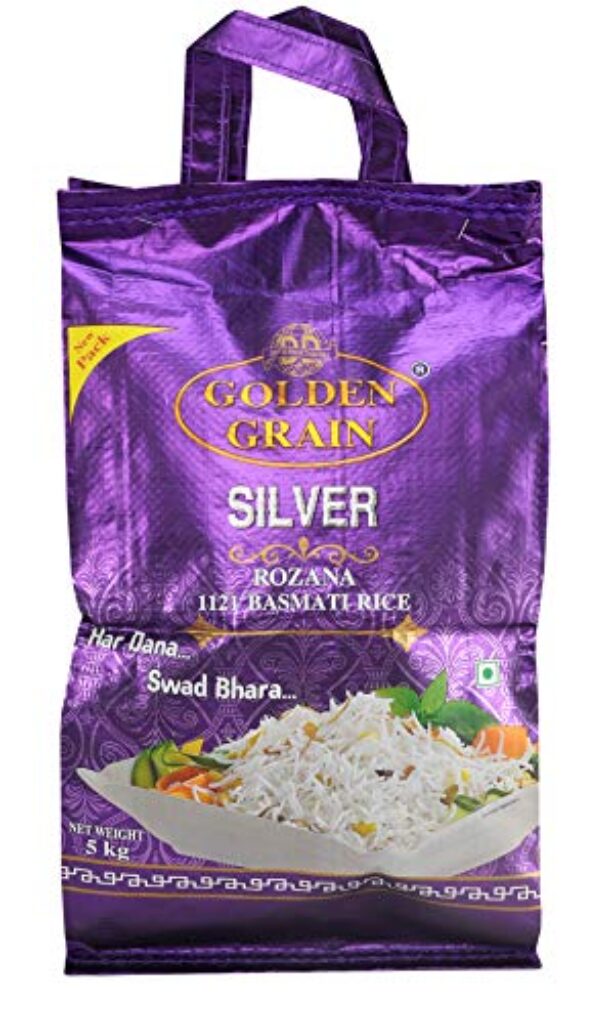 Best Golden Grain Rice 1121 Silver Rozana Basmati Rice